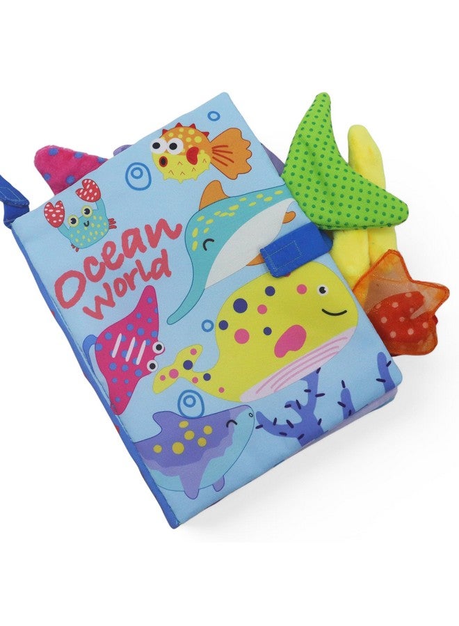 كراديل كروفت كتب ألعاب قماشية من Kradyl Kroft للأطفال والرضع | ألوان وملمس نابض بالحياة | كتب تعليمية وترفيهية للأطفال الصغار (عالم المحيط) - Image 1