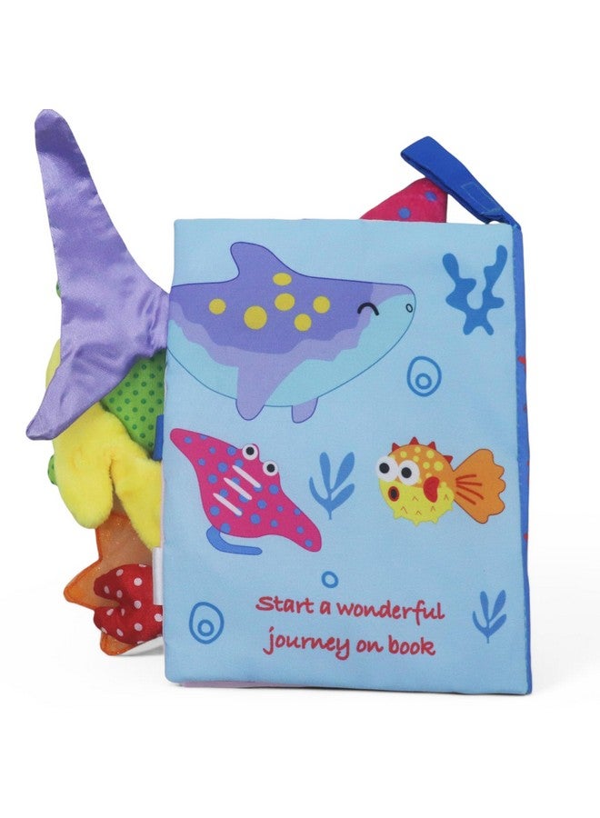 كراديل كروفت كتب ألعاب قماشية من Kradyl Kroft للأطفال والرضع | ألوان وملمس نابض بالحياة | كتب تعليمية وترفيهية للأطفال الصغار (عالم المحيط) - Image 5