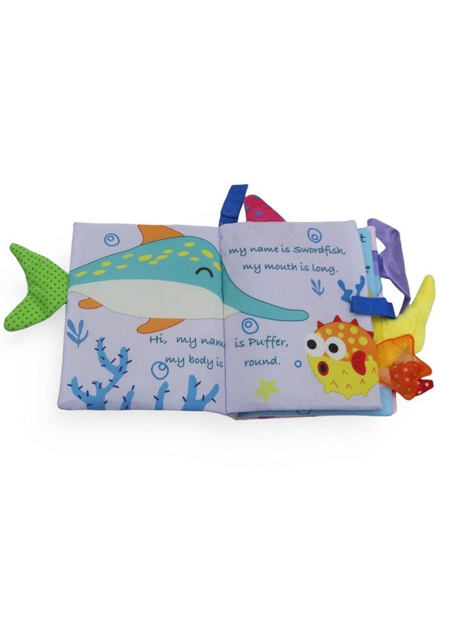 كراديل كروفت كتب ألعاب قماشية من Kradyl Kroft للأطفال والرضع | ألوان وملمس نابض بالحياة | كتب تعليمية وترفيهية للأطفال الصغار (عالم المحيط) - Image 4