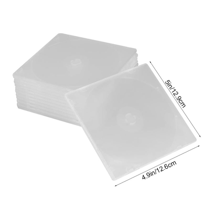 Square Slim CD DVD Storage Case Set 20 Piece PP Organizer For Home And Travel - Image 3