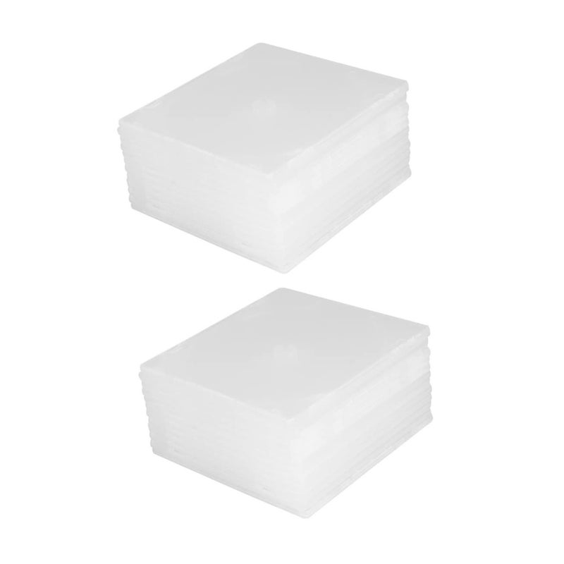 Square Slim CD DVD Storage Case Set 20 Piece PP Organizer For Home And Travel - Image 2