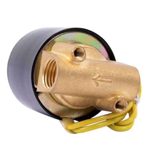 HFS(R) Electric Solenoid Valve Copper Normally Closed for Water Air Gas (110V AC 1/4IN NPT) - Image 4