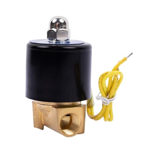 HFS(R) Electric Solenoid Valve Copper Normally Closed for Water Air Gas (110V AC 1/4IN NPT) - Image 5