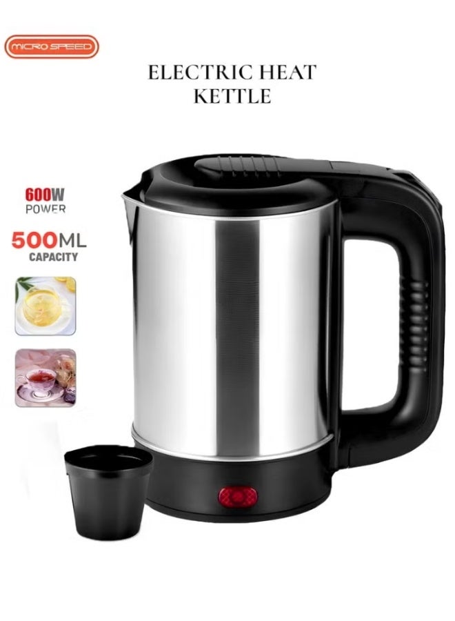 Micro Speed Electric Stainless Steel Kettle – 500ml, (600W) - Image 3