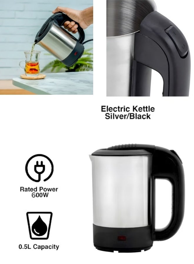 Micro Speed Electric Stainless Steel Kettle – 500ml, (600W) - Image 4
