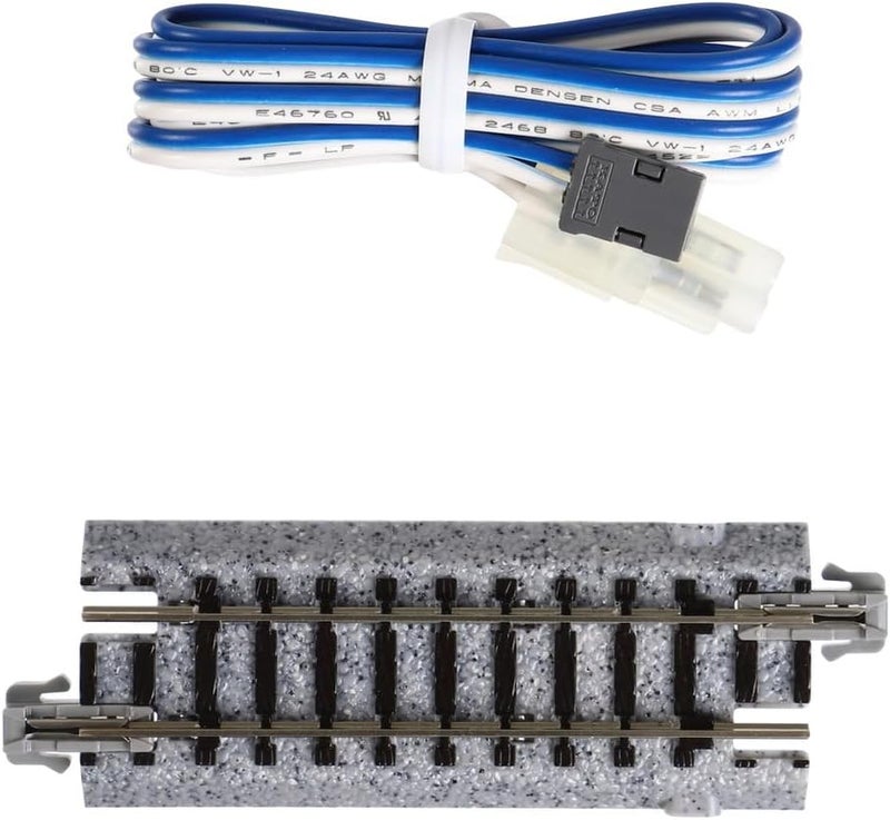 Kato N Scale 62mm (2-7/16 inch) Straight Feeder Track with Connector - Image 1
