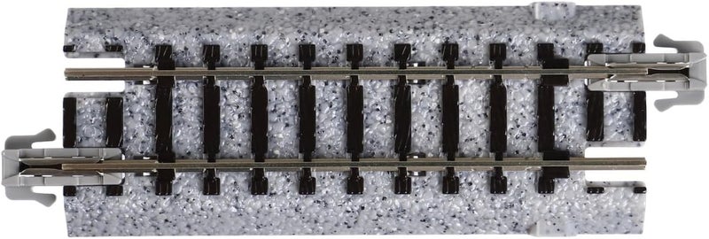 Kato N Scale 62mm (2-7/16 inch) Straight Feeder Track with Connector - Image 2