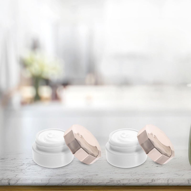 Refillable Plastic Cosmetic Jars 12Pcs 3G With Electroplated Lids For Travel Makeup Storage - Image 4