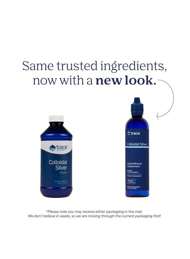 Trace Minerals Colloidal Silver - Liquid Mineral Supplement with Super-Oxygenated Colloidal Silver - Immunity & Overall Health Support - Highly Absorbable Supplement - 8 fl oz (About 24 Servings) - Image 3