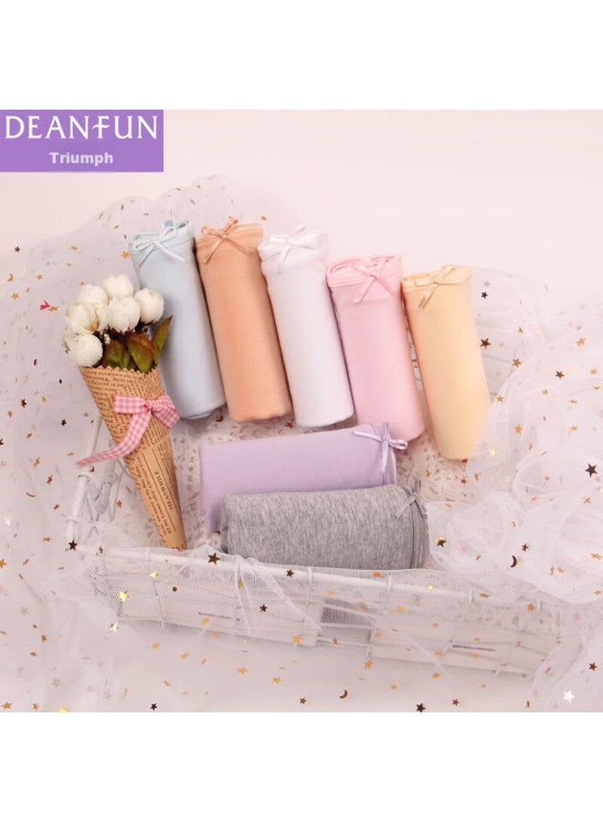 Deanfun Women's Underwear, Elegant Nude Solid Color Comfortable High-elastic Women's Triangle Briefs, 4-pack Gift Box, Size 2, Xxxl - Image 3