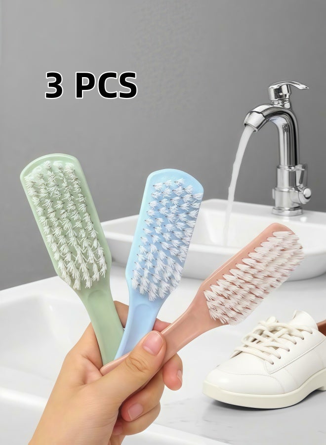Multi-Purpose Cleaning Brush - Household Cleaning Shoes Sink Wall Decontamination Grease Soft Brush - Gentle scrubbing Of Shoes, Household Surfaces, Walls And Stubborn Stains - 3 Brushes - Image 1