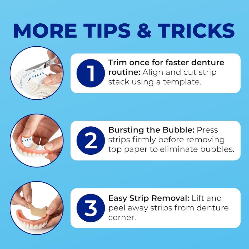Secure Waterproof Denture Adhesive Strips - Image 5