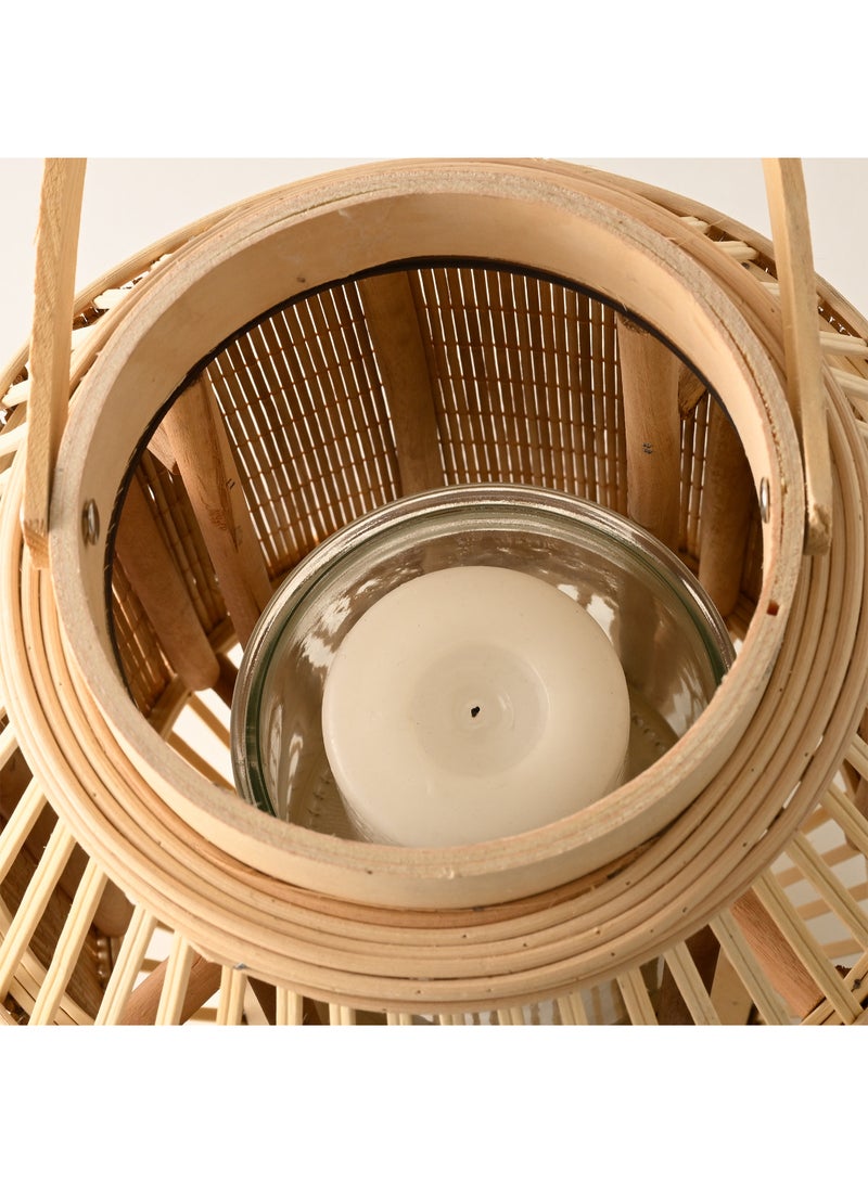 هومز فانوس راتان من هومز43.5*25.5*25.5سم - Image 3