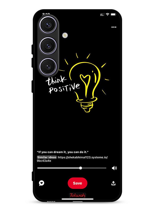 Tolwak Samsung Galaxy S24 5G Protective Case Cover Think Positive - Image 1
