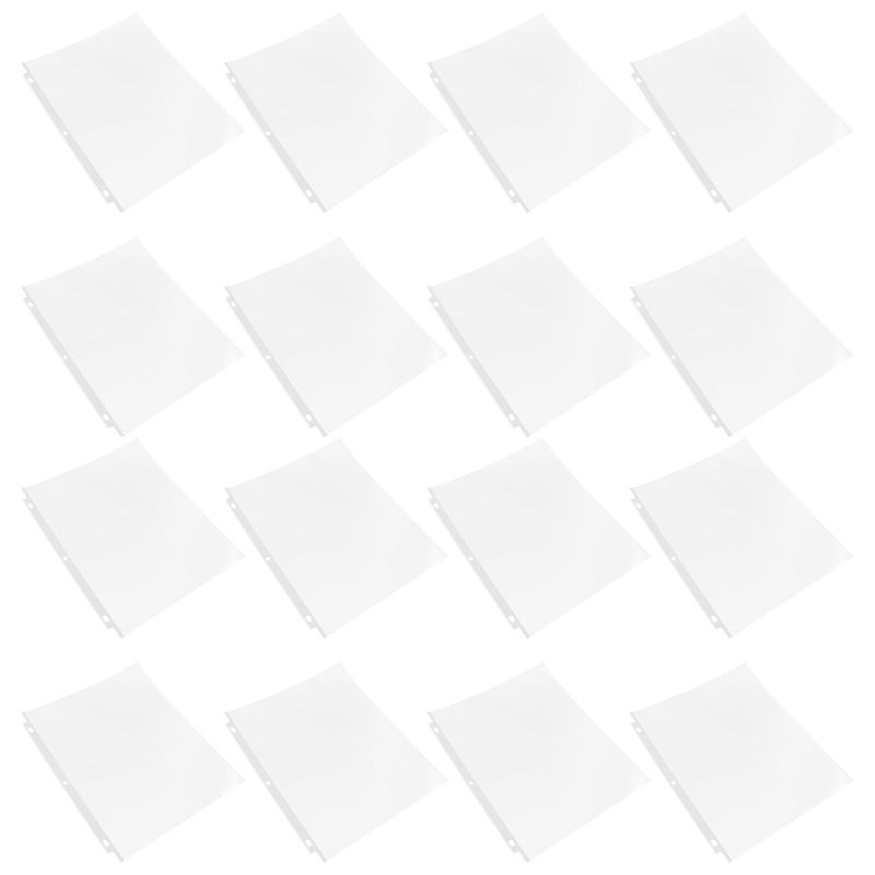 50 Pcs A4 Punched Sheet Protectors Plastic Page Protectors Transparent For Ring Binder Document Holder Filing Supplies - Image 2