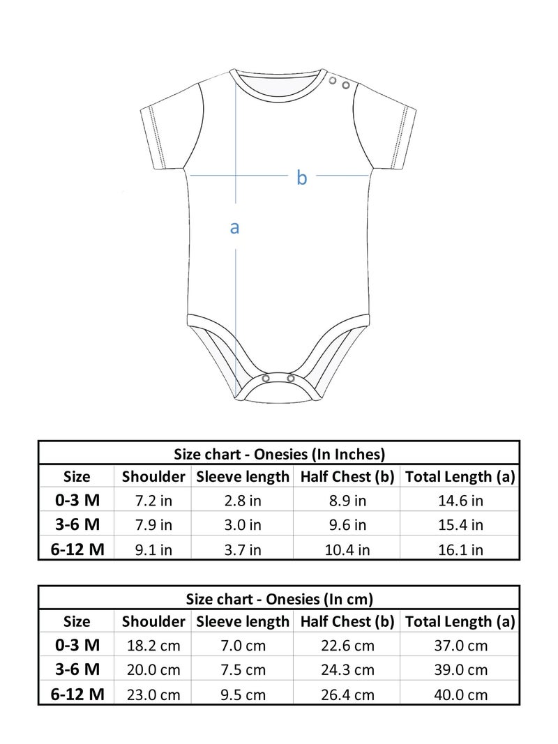 Baby Buzz Ganesh Chaturthi Dress For Newborn Baby | Bappa's Little Bhakt Baby Romper | Ganpati Tshirt For Kids 3-6 Months - Image 5
