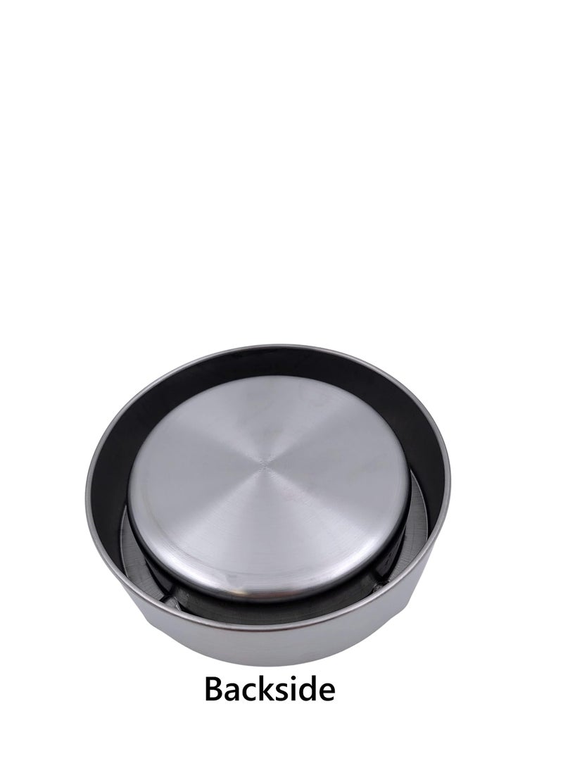 ALMUFARREJ Round stainless steel ashtray - Image 4
