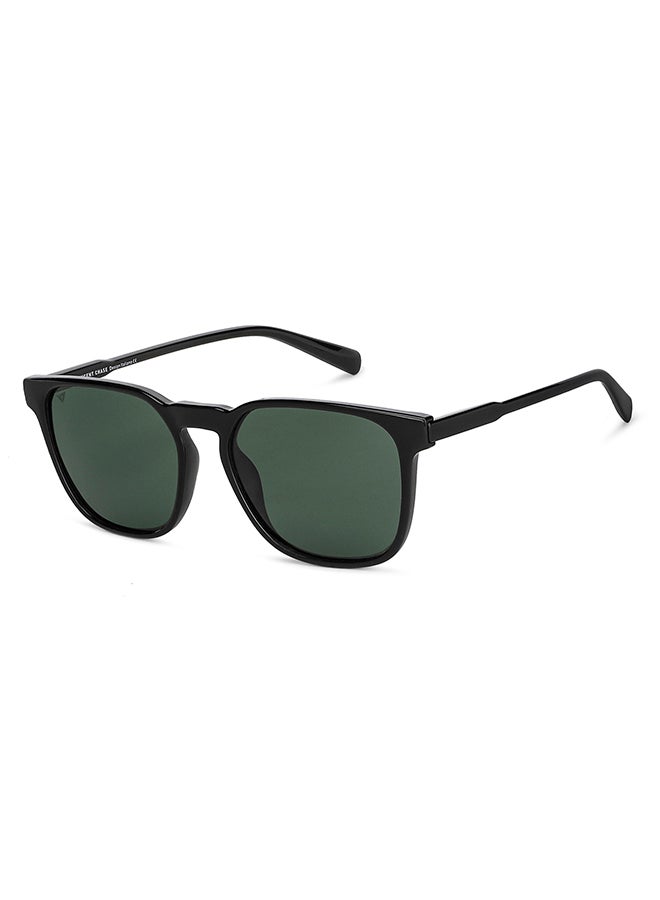 VINCENT CHASE Unisex VINCENT CHASE By Lenskart | Mirage Full Rim Wayfarer Frame Polarized & UV Protected Sunglasses VC S13980 - 54mm - Black - Image 2