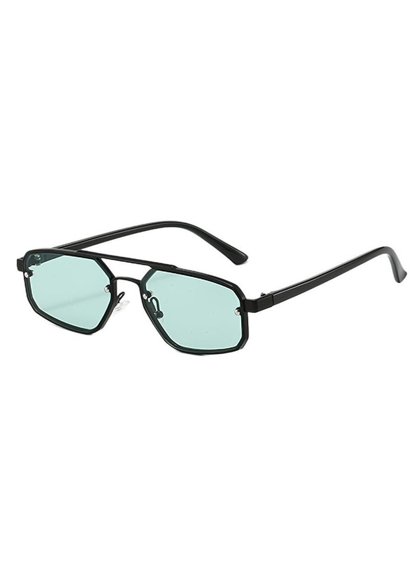 General Retro small frame women's sunglasses women's high-end fashion sunglasses trendy men's and women's double beam glasses  - Image 4