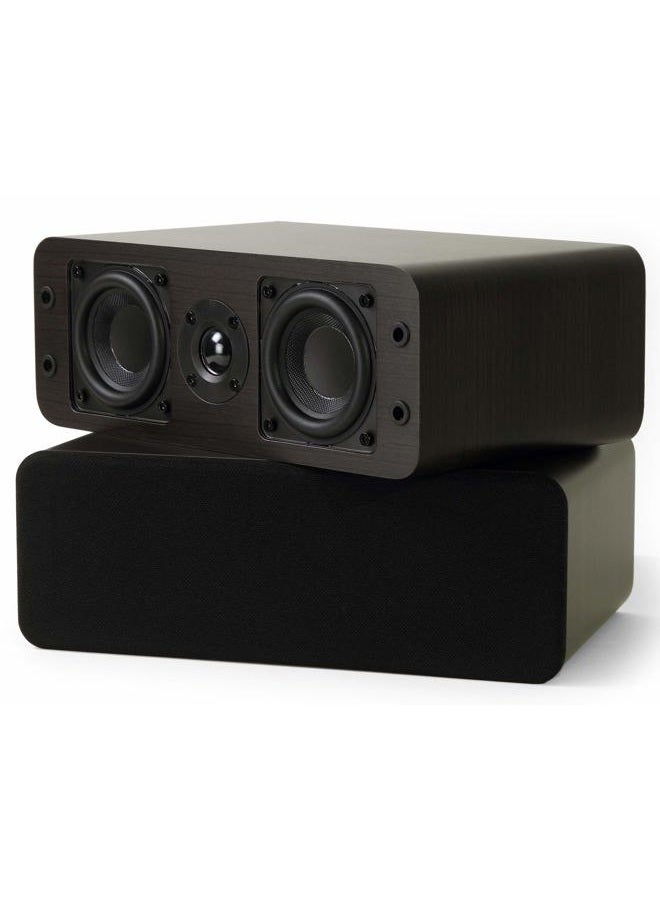 Micca OoO Passive Slim Bookshelf Speakers with 3-Inch Woofers and Silk Tweeter, Thin Design Under 4" Wide, for Desktop Stereo or Home Theater Surround Sound, Wall Mountable, Pair, Dark Walnut - Image 3