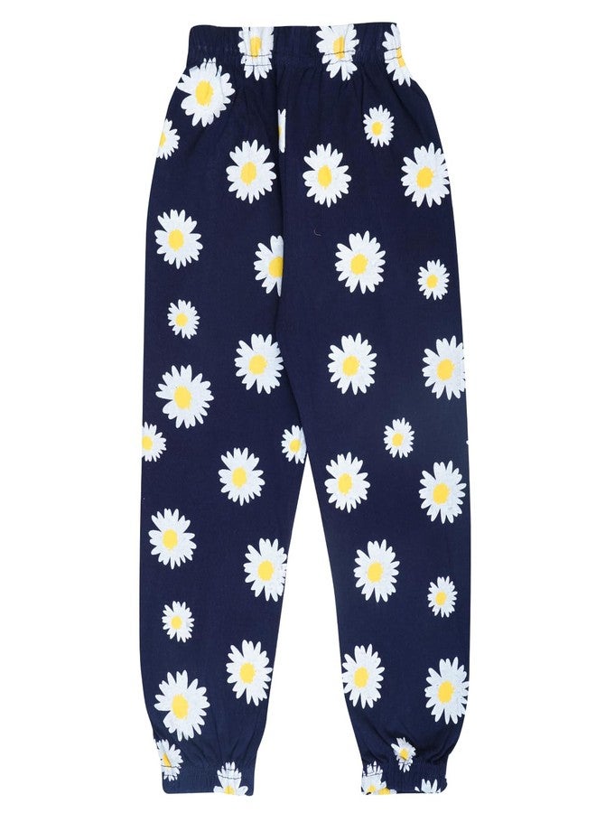 T2F Girls Cotton Regular Fit Printed Track Pant (Pack of 5) - Image 3