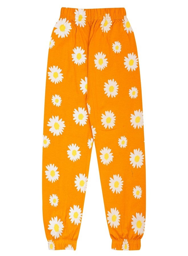 T2F Girls Cotton Regular Fit Printed Track Pant (Pack of 5) - Image 2