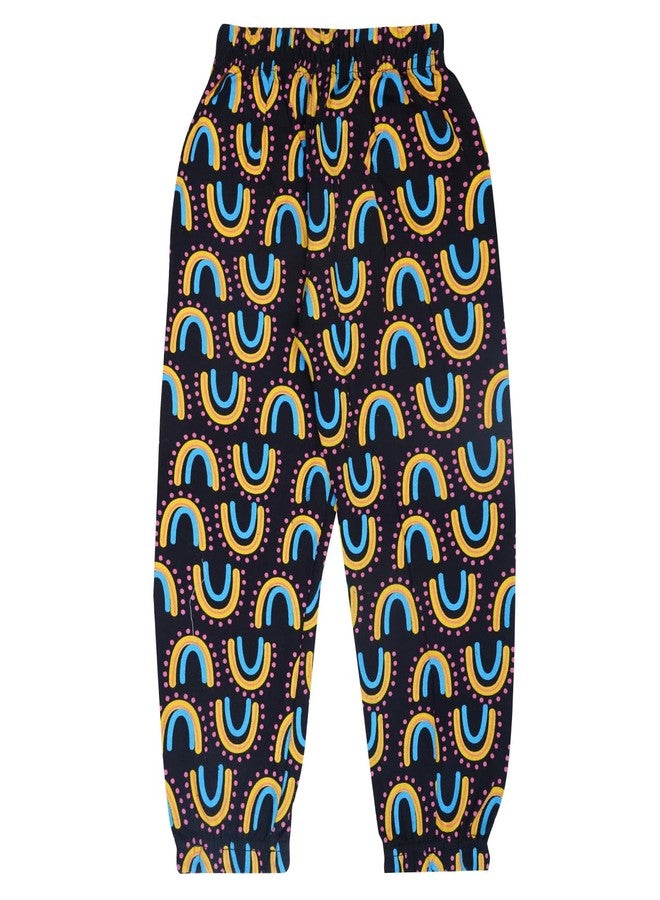 T2F Girls Cotton Regular Fit Printed Track Pant (Pack of 5) - Image 5