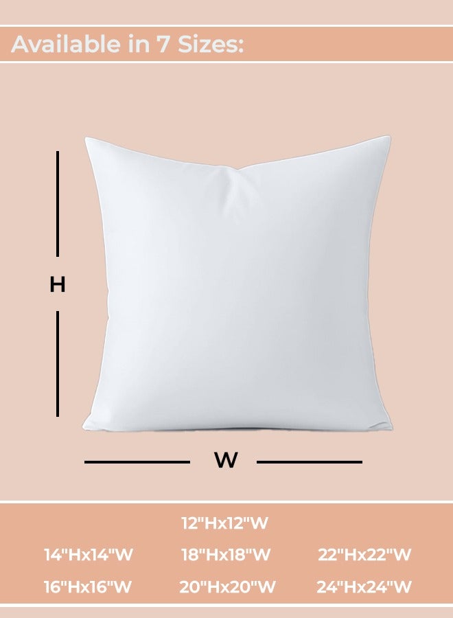 Eworld Set of 4 Cotton Cushions, 400 Thread Count Decorative Farmhouse Lines Cushion for Home Decor in Living Rooms, Patios, Couches and Chairs, Available in 5 Colors and 10 Sizes - Image 2