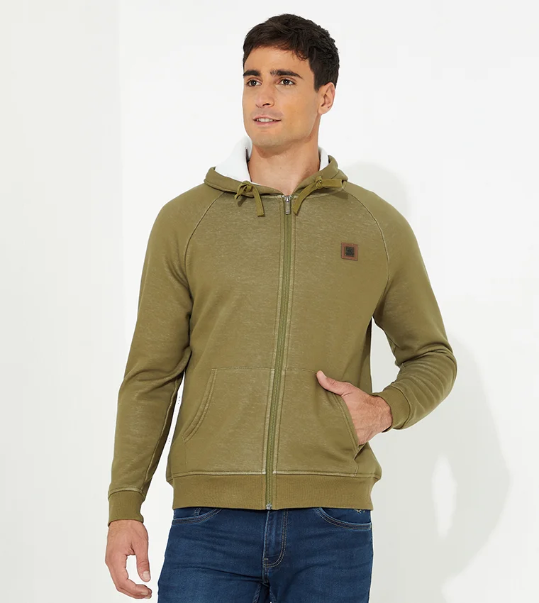 BEVERLY HILLS POLO CLUB Beverly Hills Polo Club Garment Dyed Cozy Fleece Hoodie
