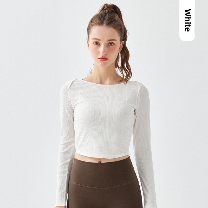 Generic Slim Fit Autumn Workout Tee Brown - Image 3