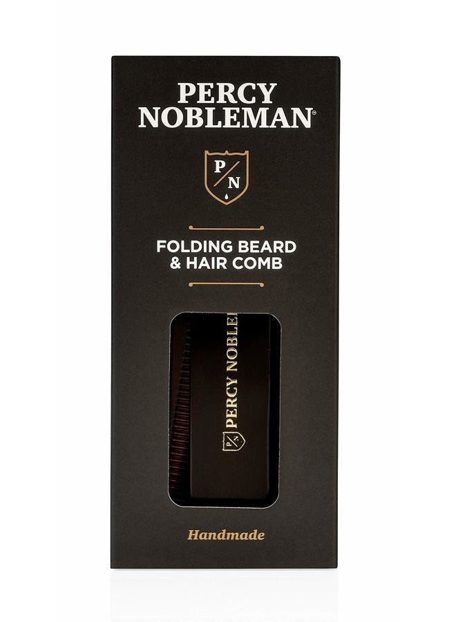 Percy Nobleman Acetate Folding Beard & Hair Comb by Percy Nobleman, Ideal for use on Beards & Hair. - Image 2