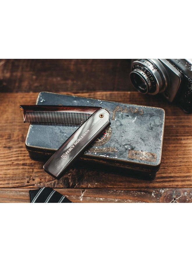 Percy Nobleman Acetate Folding Beard & Hair Comb by Percy Nobleman, Ideal for use on Beards & Hair. - Image 5