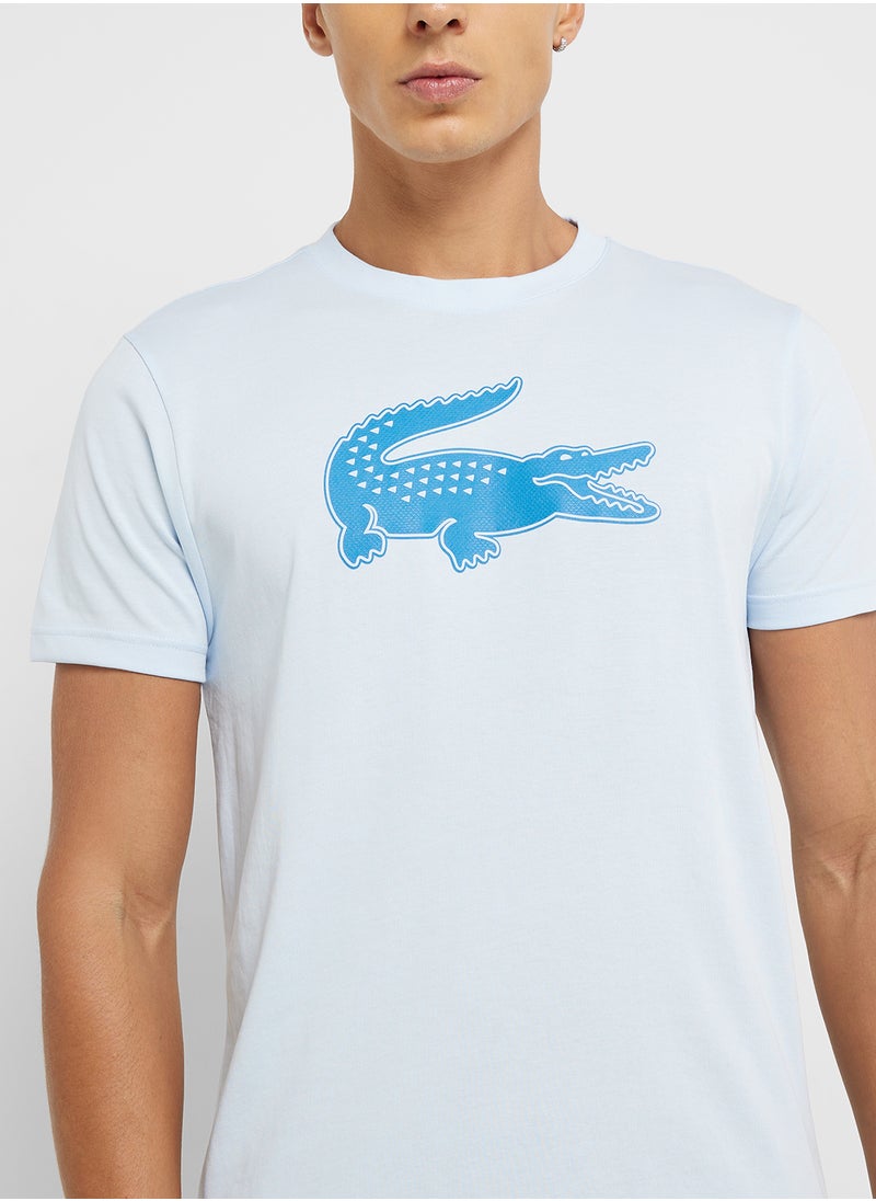 LACOSTE Logo Crew Neck Short Sleeve T-Shirt  - Image 3