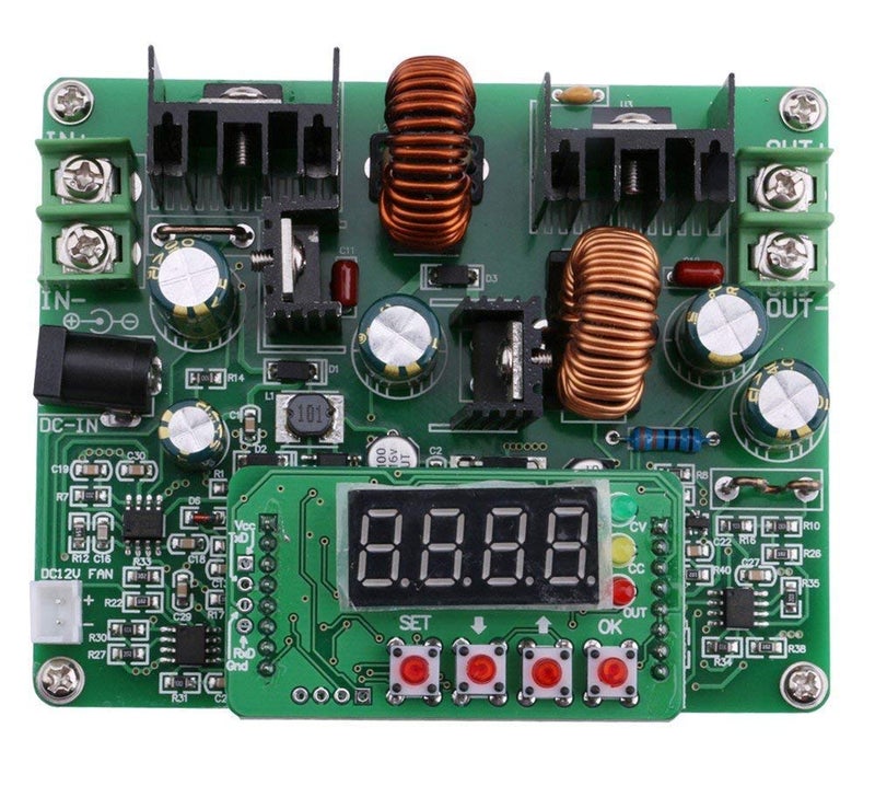 REES52 REES52 Boost Buck Converter Auto BuckBoost Board Numerical Control Step Up Down DC 10V40V 12v 24v 36v to 038V 5v 9v 6A 240W Adjustable Constant Current Voltage Regulator - Image 2