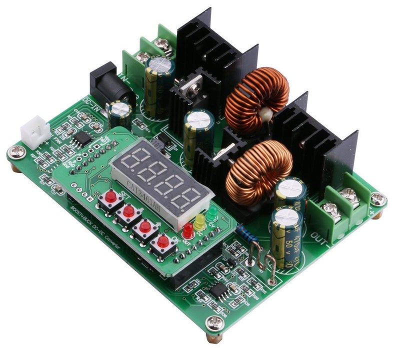 REES52 REES52 Boost Buck Converter Auto BuckBoost Board Numerical Control Step Up Down DC 10V40V 12v 24v 36v to 038V 5v 9v 6A 240W Adjustable Constant Current Voltage Regulator - Image 5