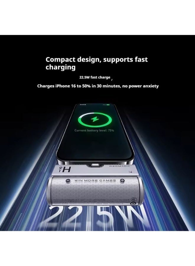 نوبيا ريد ماجيك باور بانك ريدماجيك ميني بقوة 22.5 واط، شحن سريع بسعة 5000mAh، متوافق مع مبردات ريدماجيك حتى إصدار 6 برو وأقل، ومتوافق مع هواتف آيفون وسامسونج (باور بانك فقط) - Image 4