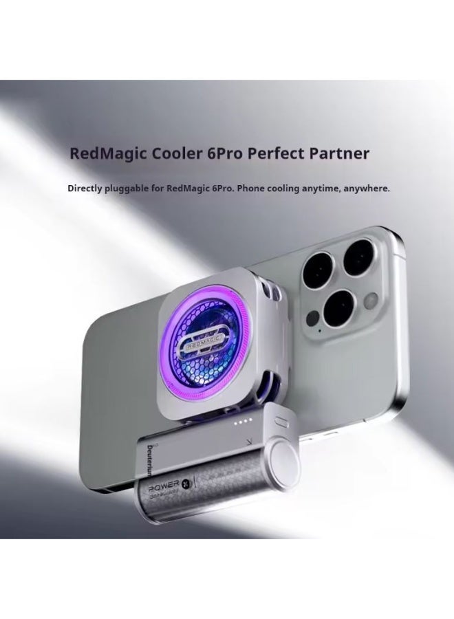 نوبيا ريد ماجيك باور بانك ريدماجيك ميني بقوة 22.5 واط، شحن سريع بسعة 5000mAh، متوافق مع مبردات ريدماجيك حتى إصدار 6 برو وأقل، ومتوافق مع هواتف آيفون وسامسونج (باور بانك فقط) - Image 3