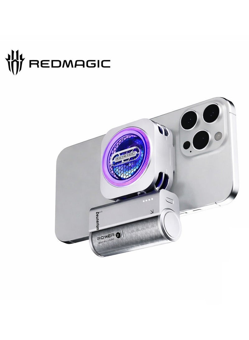 Nubia Red Magic RedMagic 22.5W Mini Power Bank for RedMagic Coolers & Mobile Phones, Fast Charging, 5000mAh Capacity, Compatible with RedMagic 6 Pro Cooler & Below, iPhone and Samsung Devices (Power Bank Only) - Image 1