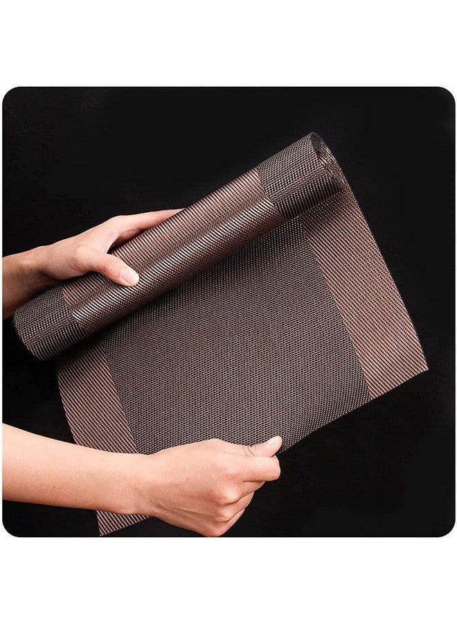 Baskety طاولة طعام بسكتي مصنوعة من الفينيل المنسوج سهلة التنظيف قابلة للغسل بني 180 * 30 سم عبوة من 1 - Image 4