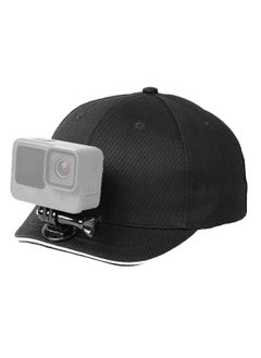 SYOSI Action Camera Baseball Cap Mount, Baseball hat Mount for Action Camera, Adjustable Mount Compatible with GoPro 5 Session Hero 9/8/7/6/5/4/3 Plus/3/2/1/DJI OSMO Action Cameras (Black)