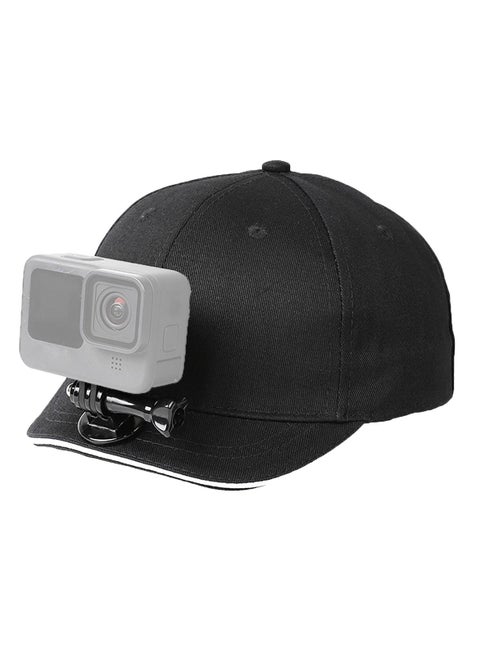 SYOSI Action Camera Baseball Cap Mount, Baseball hat Mount for Action Camera, Adjustable Mount Compatible with GoPro 5 Session Hero 9/8/7/6/5/4/3 Plus/3/2/1/DJI OSMO Action Cameras (Black)