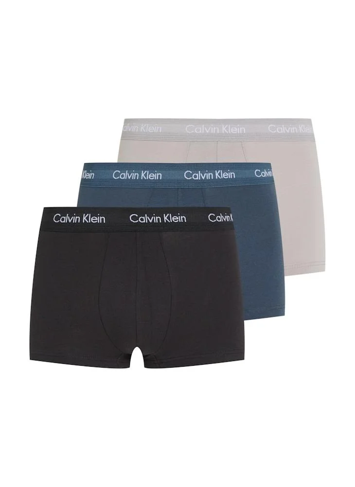 CALVIN KLEIN 3-Pack Cotton Stretch Low Rise Trunks