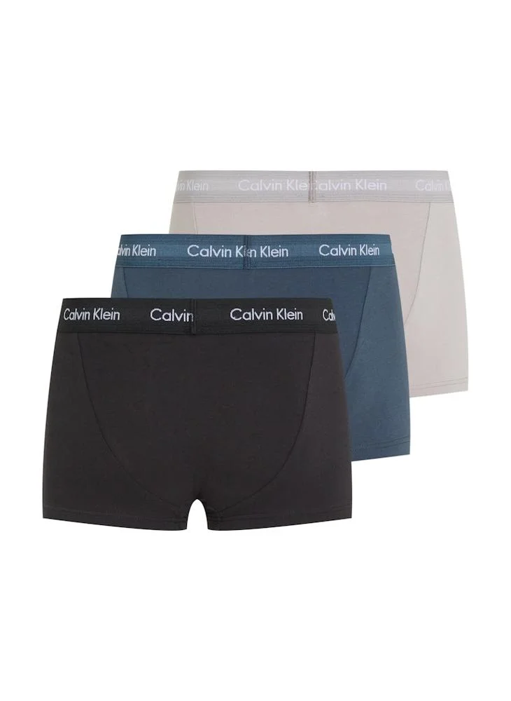 CALVIN KLEIN 3-Pack Cotton Stretch Low Rise Trunks