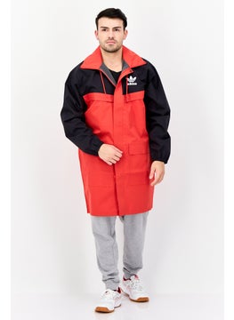 adidas Originals Men Sportswear Fit Manchester United Long Sleeves Outdoor Jacket, Red  - Image 4