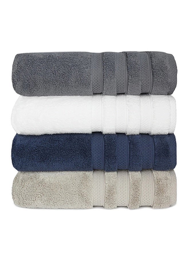 Lavish Touch Ultima 4 Pack Premium Bath Towels Set (70 x 140 cm) 100% Cotton 700 GSM, Zero Twist Bath Towel 4 colours, Highly Absorbent Quick Drying - Image 4