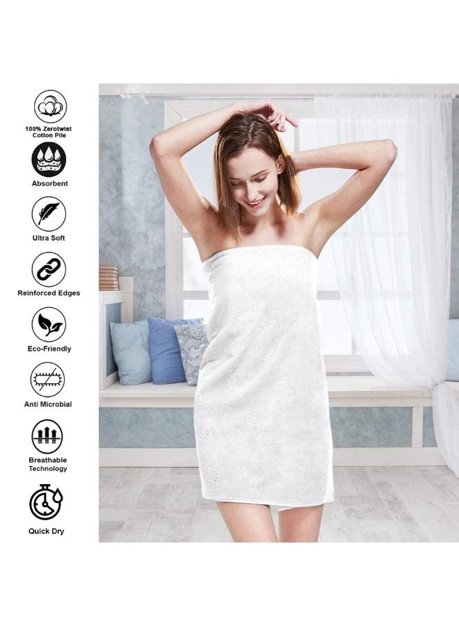 Lavish Touch Ultima 4 Pack Premium Bath Towels Set (70 x 140 cm) 100% Cotton 700 GSM, Zero Twist Bath Towel 4 colours, Highly Absorbent Quick Drying - Image 3