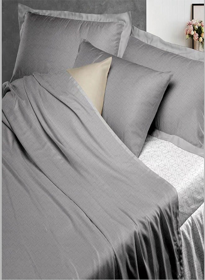 باشاهوم طقم ملاية سرير فاخرة + أغطية الوسائد  .ألياف دقيقة ناعمة وتصميمات أنيقة. 