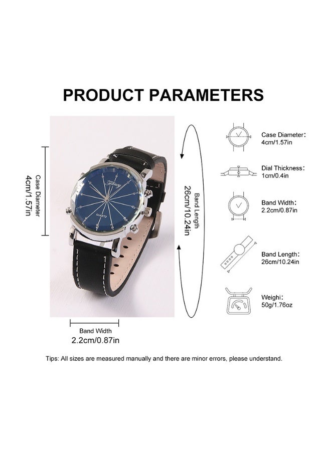 QZ Men's Fashionable Watch And Sunglasses Set, An Exquisite Gift Suitable For Giving To Husbands Or Children - Image 3