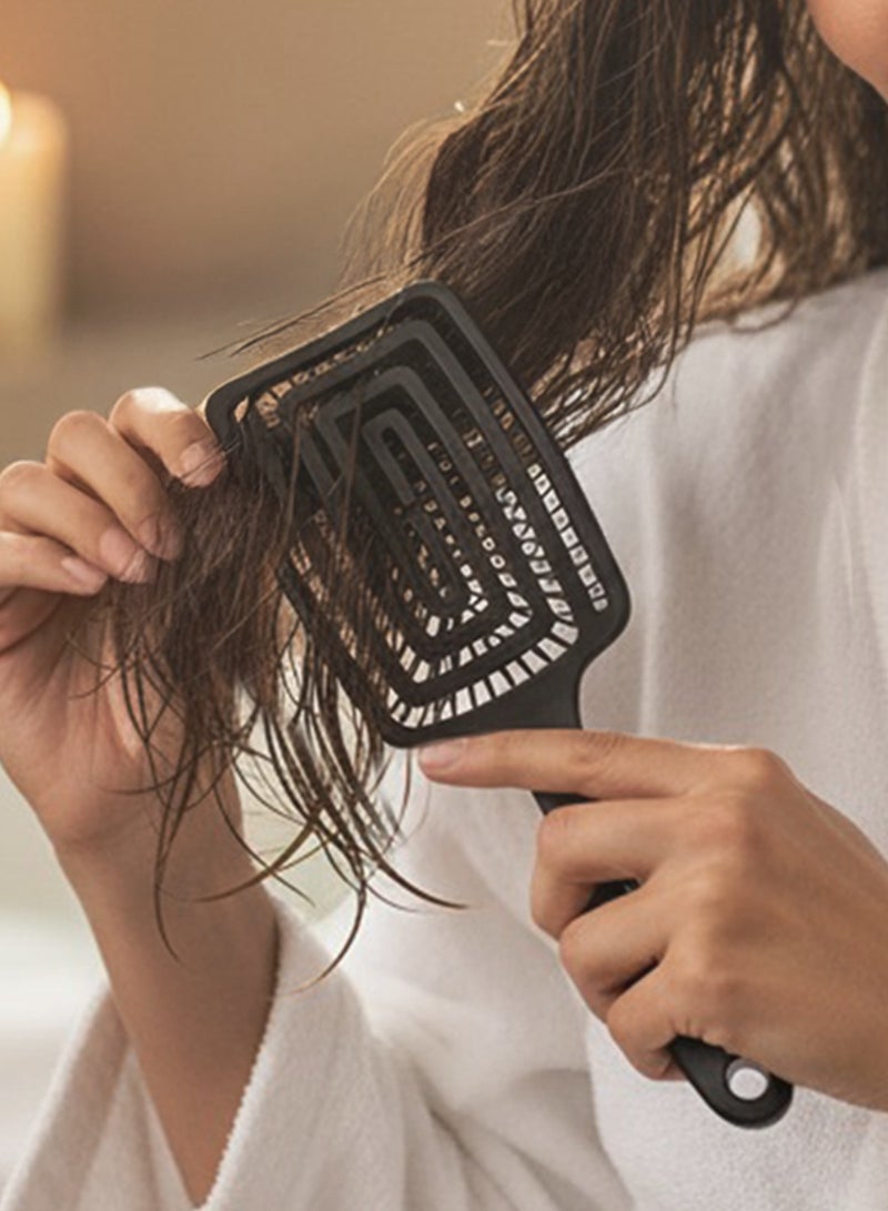 MSD1983 Ventilated Detangling Hair Brush – Airflow design for faster styling, lightweight - Image 3