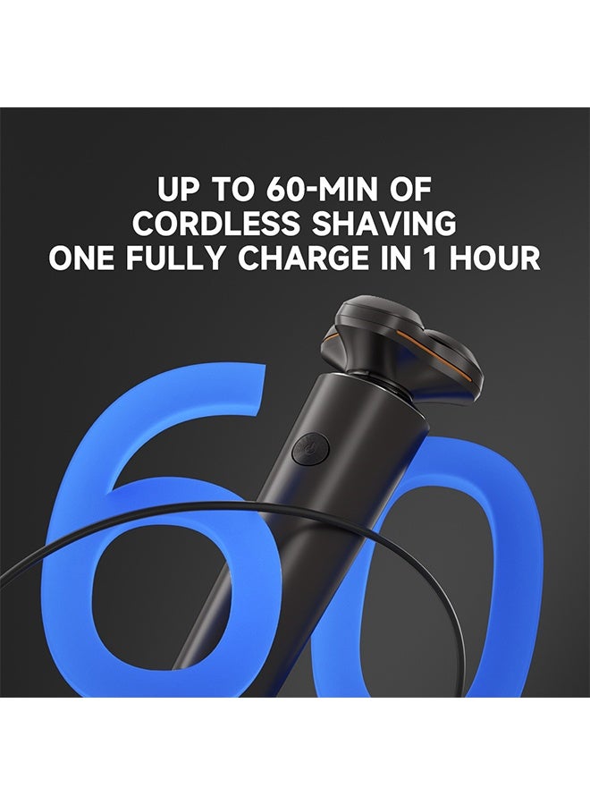 ENCHEN 5-in-1 Men's Electric Shaver Grooming Kit | 3D Floating 3-Blade Shaver | 27 Self-Sharpening Blades | IPX7 Waterproof | 60-Min Cordless Runtime | Fast Charging | Suitable for Shaving, Trimming & Facial Care - Image 5